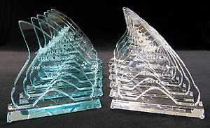 Acrylic Shark Tooth Trophies and Awards